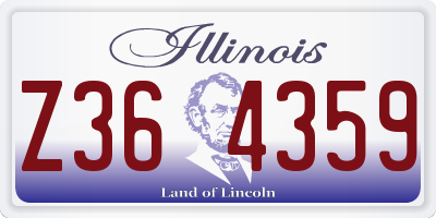 IL license plate Z364359