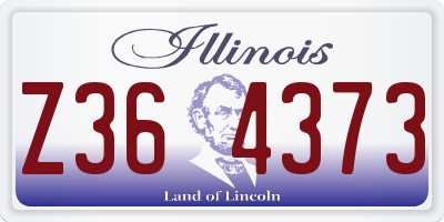 IL license plate Z364373