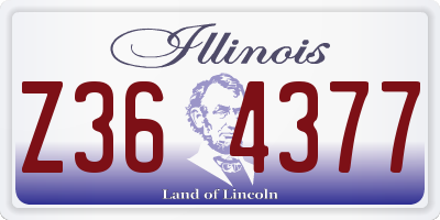 IL license plate Z364377