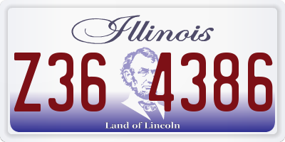 IL license plate Z364386