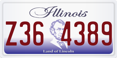 IL license plate Z364389