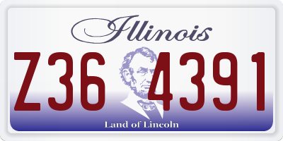 IL license plate Z364391