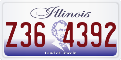 IL license plate Z364392