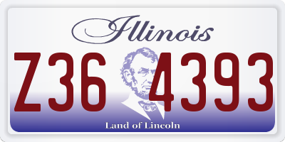IL license plate Z364393