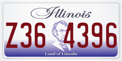 IL license plate Z364396