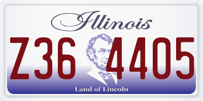 IL license plate Z364405