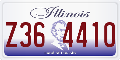 IL license plate Z364410