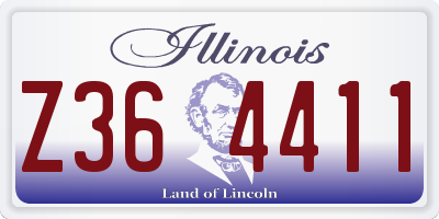 IL license plate Z364411
