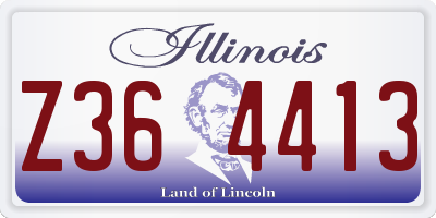 IL license plate Z364413
