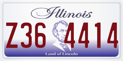 IL license plate Z364414