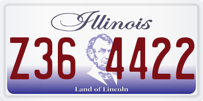 IL license plate Z364422