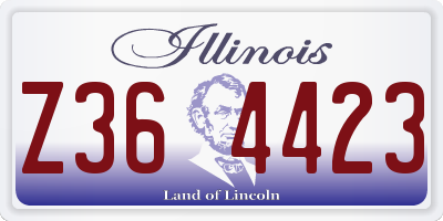 IL license plate Z364423