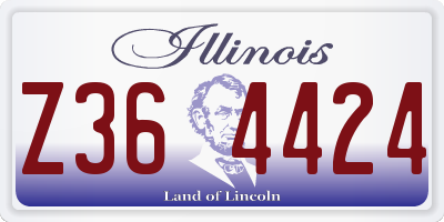 IL license plate Z364424