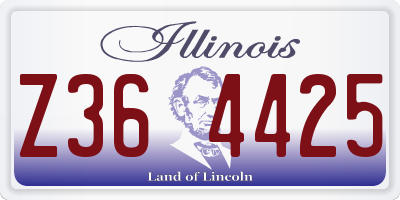 IL license plate Z364425