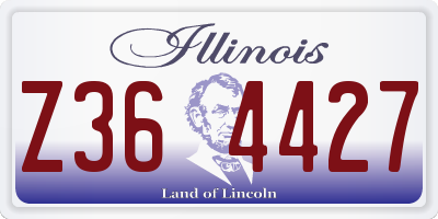 IL license plate Z364427