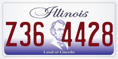IL license plate Z364428