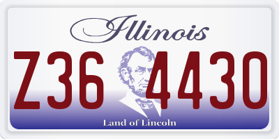 IL license plate Z364430