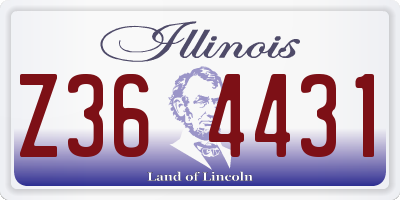 IL license plate Z364431