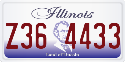 IL license plate Z364433