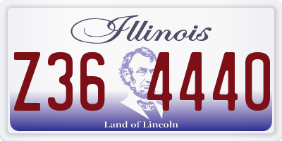 IL license plate Z364440