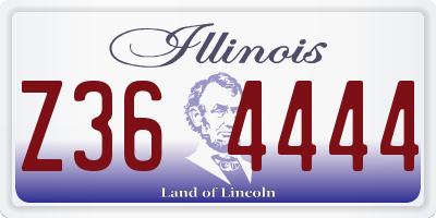 IL license plate Z364444