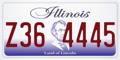 IL license plate Z364445