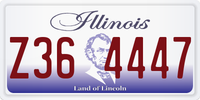 IL license plate Z364447