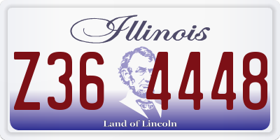 IL license plate Z364448