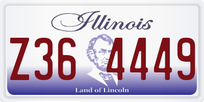 IL license plate Z364449