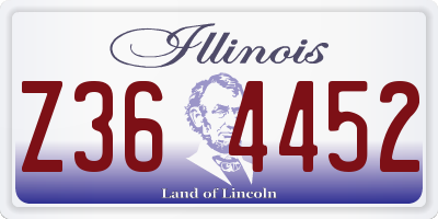IL license plate Z364452