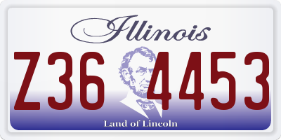 IL license plate Z364453