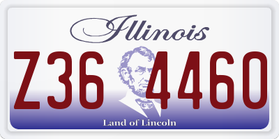 IL license plate Z364460