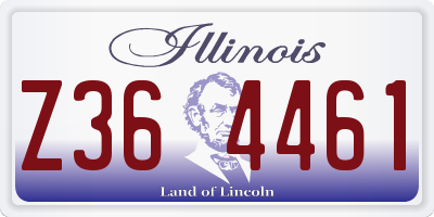 IL license plate Z364461