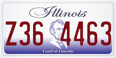 IL license plate Z364463
