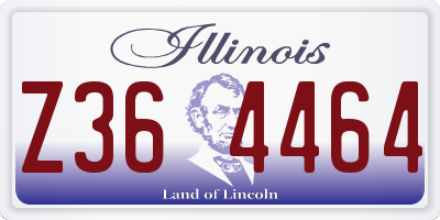 IL license plate Z364464