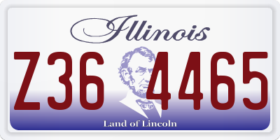 IL license plate Z364465