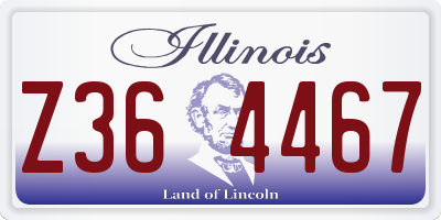 IL license plate Z364467