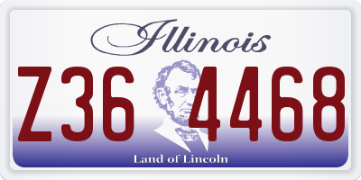 IL license plate Z364468