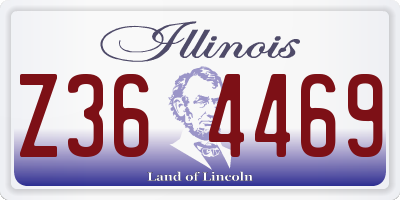 IL license plate Z364469
