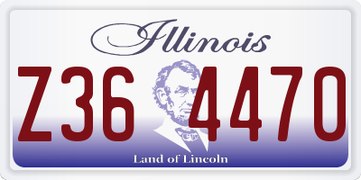 IL license plate Z364470