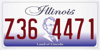 IL license plate Z364471