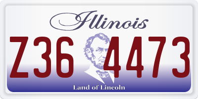 IL license plate Z364473