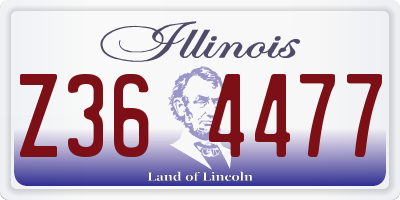 IL license plate Z364477