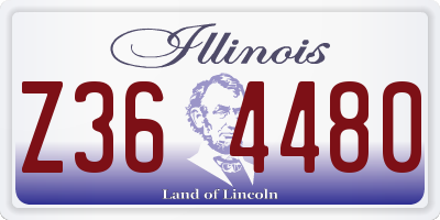 IL license plate Z364480