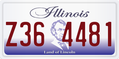IL license plate Z364481