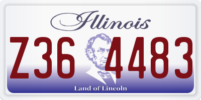 IL license plate Z364483