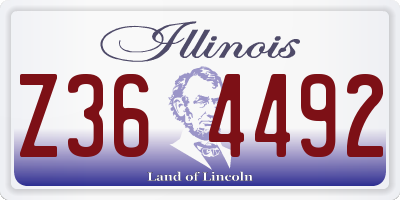 IL license plate Z364492