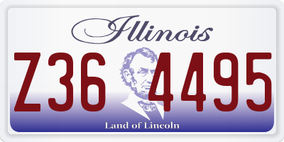 IL license plate Z364495