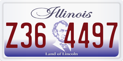 IL license plate Z364497