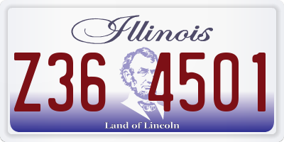 IL license plate Z364501